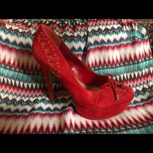 Jessica Simpson Wallin Ruby Microsuede Heels